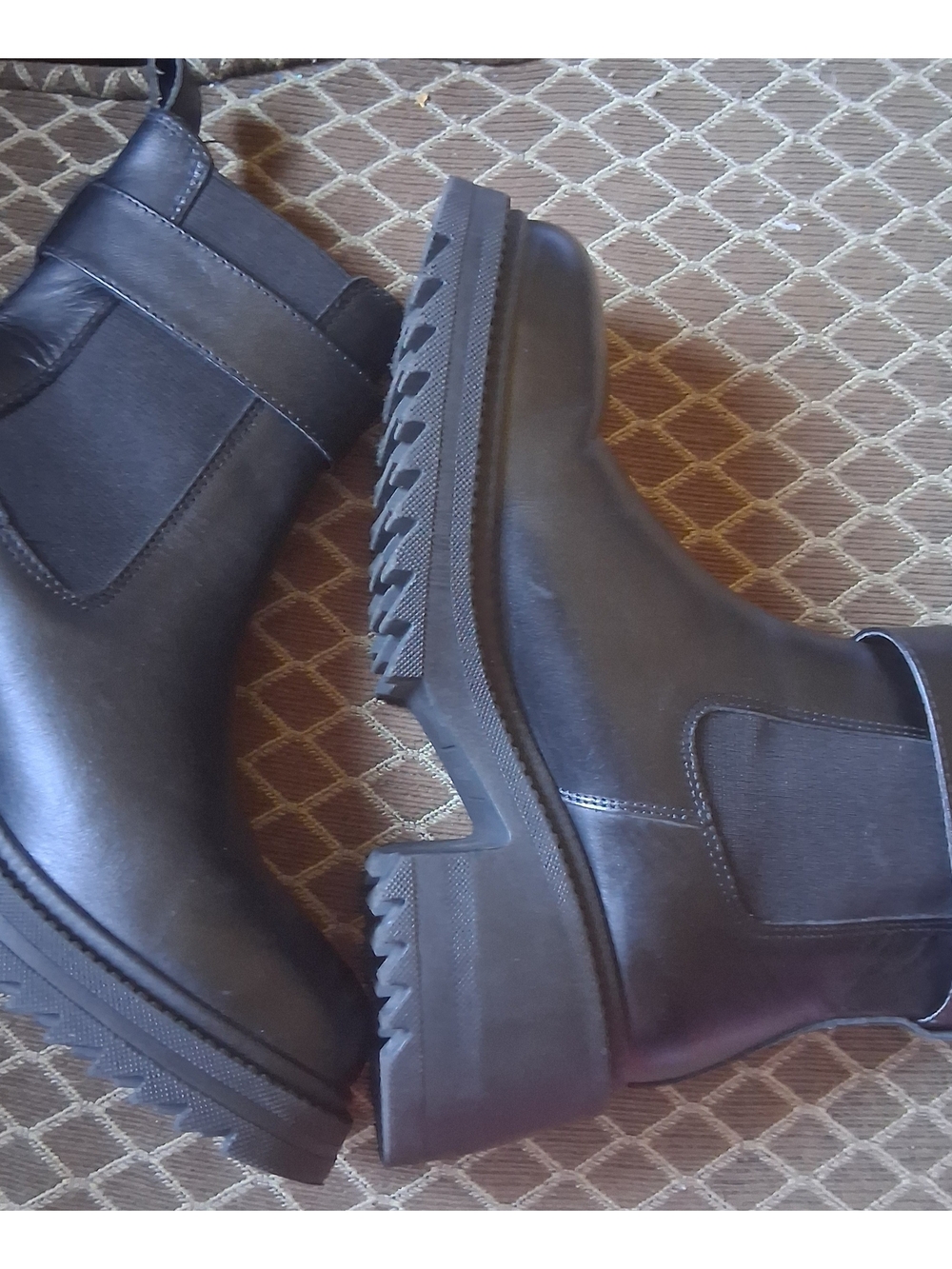 Steve Madden Black Leather Women's Ankle Boots with Buckle Strap